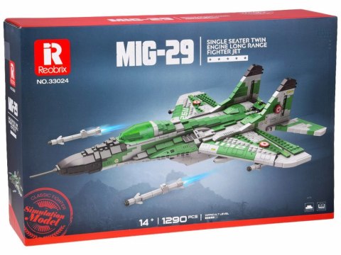 Klocki techniczne Samolot myśliwski dalekiego zasięgu MIG-29 1290ele ZA5800