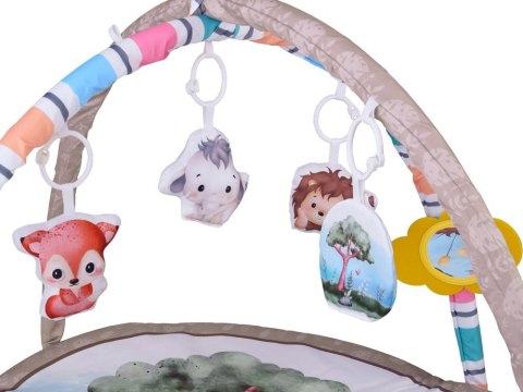 Kolorowa Mata Edukacyjna ze Zwierzątkami Miękka i Bezpieczna ZA5825