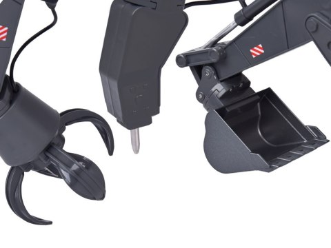 Koparka 3w1 zdalnie sterowana Pojazd budowlany Wymienne końcówki RC0752