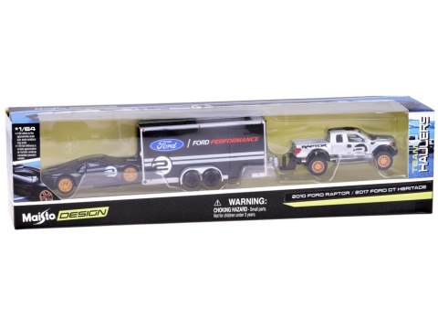 Maisto Licencjonowane Auta Metalowe Ford Raptor i Ford GT Heritage ZA5961