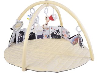 Mata Edukacyjna z Pałąkiem + Zabawki Gryzak Książeczka Kontrastowa ZA5827