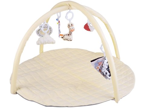 Mata Edukacyjna z Pałąkiem + Zabawki Gryzak Książeczka Kontrastowa ZA5827