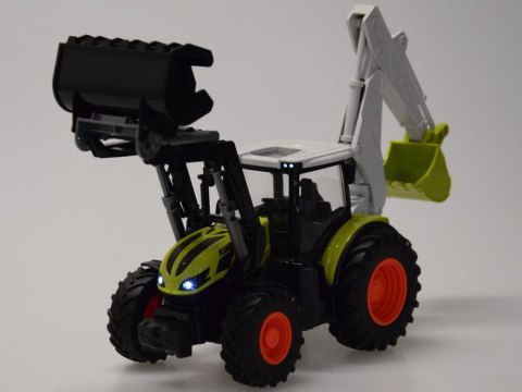 Zdalnie sterowany traktor Koparko-ładowarka spychacz na pilota RC0718