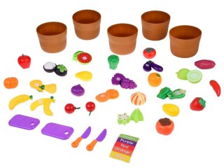 Zestaw do krojenia warzyw i owoców na rzepy + nauka kolorów - 34 ele ZA5904