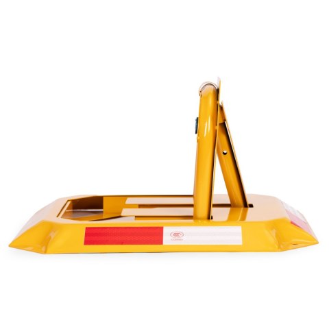 Blokada parkingowa składana zapora 30 cm na klucz z odblaskowymi pasami