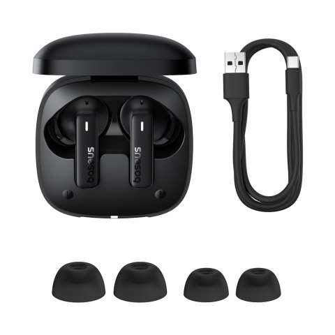 Słuchawki bezprzewodowe Bowie E19 TWS dokanałowe USB-C - czarne