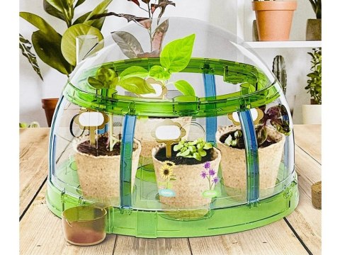 Zestaw Małego Ogrodnika BIO Szklarnia Nasiona Doniczki Uprawa Roślin ZA5776