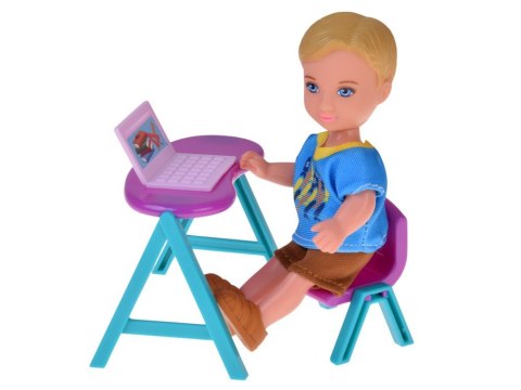 Anlily Duży zestaw RODZINA LALEK Kuchnia i mebelki + szkoła i praca ZA5699