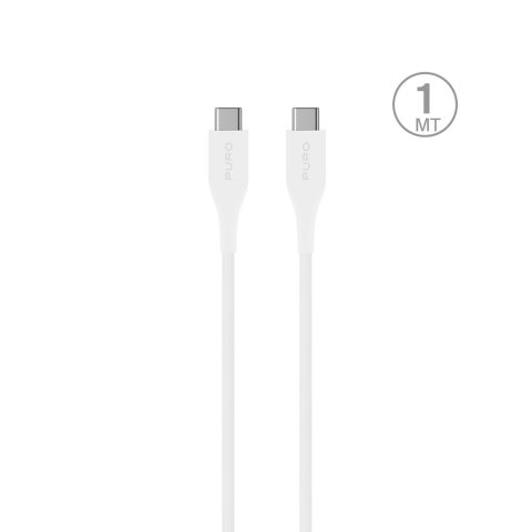 Kabel przewód USB-C 2A 1m - biały