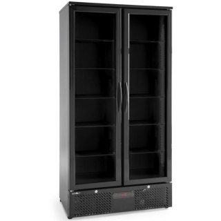 Lodówka chłodziarka barowa 2-drzwiowa 8 półek LED 384 l 365 W