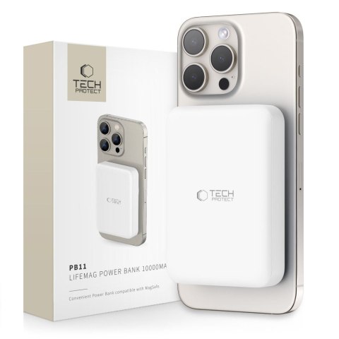 Powerbank magnetyczny 10000mAh LifeMag PB11 MagSafe 15W USB-C z kablem USB-C