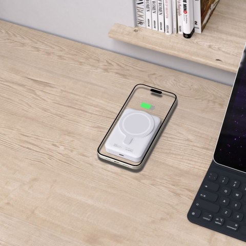 Powerbank magnetyczny 10000mAh LifeMag PB11 MagSafe 15W USB-C z kablem USB-C