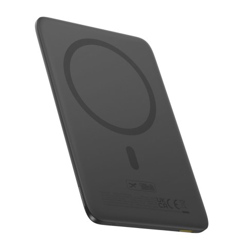 Powerbank magnetyczny Ultra-Slim 5000mAh 20W PicoGo AM41 MagSafe z kablem USB-C 30cm - czarny