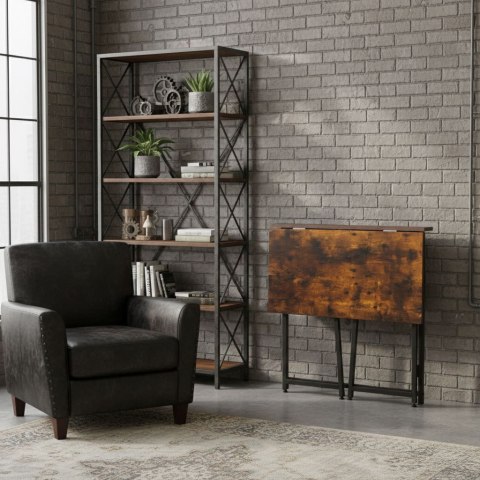 Biurko komputerowe składane 80x45 cm stolik pod laptopa loft ModernHome