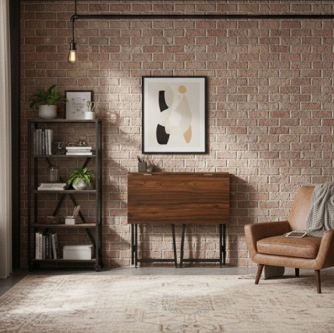 Biurko komputerowe składane 80x45 cm stolik pod laptopa loft ModernHome