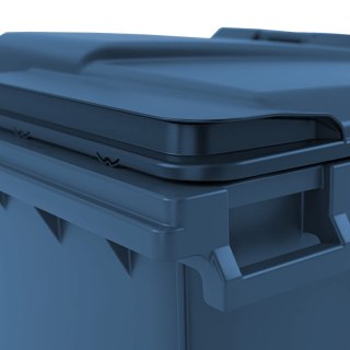 Kontener pojemnik na odpady śmieci komunalne PZH EN 840-2 DIN 1100L - niebieski