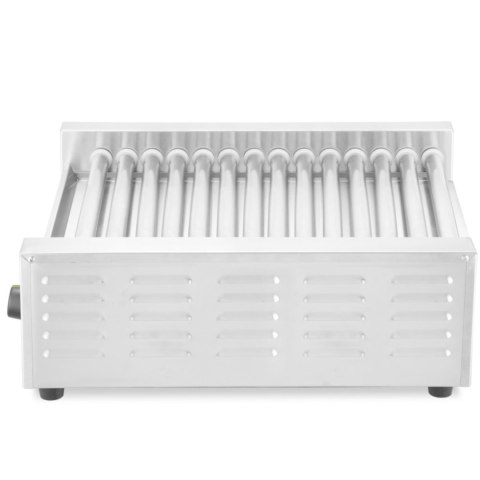 Podgrzewacz grill rolkowy do parówek hot-dogów dwustrefowy 14 rolek 45 cm 1230 W