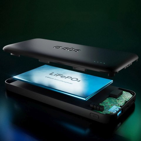 Powerbank 10000mAh 10W USB-A USB-C Infinity LiFePo4 - czarny