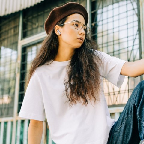 Słuchawki bezprzewodowe douszne JBL Wave 300 Bluetooth TWS - czarne